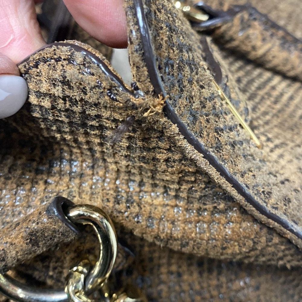 Michael Kors Hamilton Brown Python Snakeskin Leat… - image 15